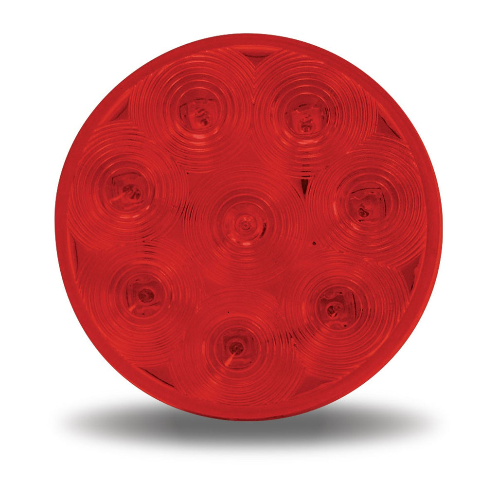 Trux 4" Red Stop, Turn & Tail Round LED Lights - 8 Diodes
