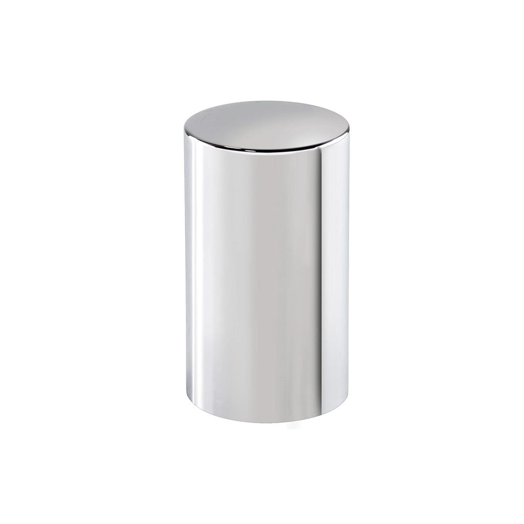 33mm X 3-1/2" Chrome Plastic Cylinder Nut Covers - Push-On