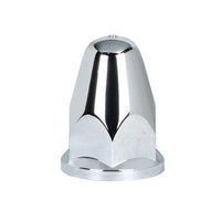 33mm X 2-5/8" Chrome Plastic Bullet Nut Covers With Flange - Push-On (60ct.)