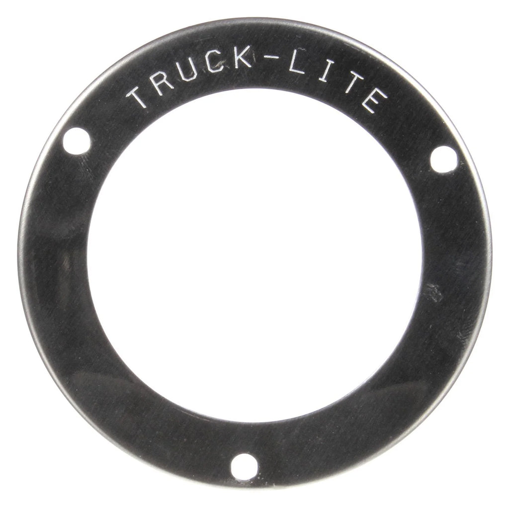 10 Series, Flange Cover, 2-1/2 in Mounts, Used In Round Shape Lights, Silver Stainless Steel