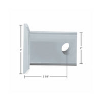 Chrome Plastic Hitch Cover for 2"x2" Trailer Hitch Receivers