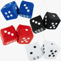 United Pacific - 3" X 3" Classic Fuzzy Dice (Various Colors)