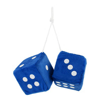 United Pacific - 3" X 3" Classic Fuzzy Dice (Various Colors)