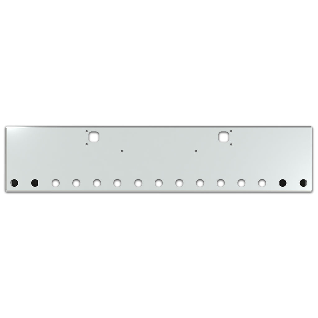 Valley Chrome - Kenworth W900B or W900L 20" Texas Box End Square 10GA Steel Chrome Bumper