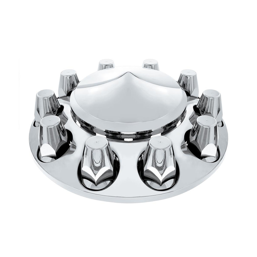 United Pacific - Pointed Front Axle Cover w 33mm Push-On Nut Covers