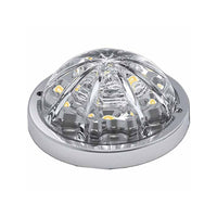 Low Profile Dual Function Watermelon HERO LED Light W/ Chrome Bezel - Red/Clear