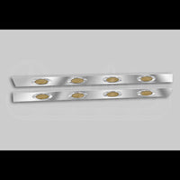 87+ Peterbilt 379 or Peterbilt 07 & 08 388/389 3" Wide Ext. Cab Panels w 4 LED M1 Lights