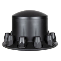 Dome Axle Cover Combo Kit w 33mm Standard Thread-On Nut Covers & Tool (Matte Black)