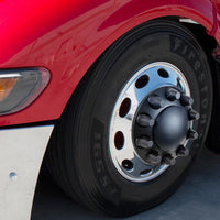 Dome Axle Cover Combo Kit w 33mm Standard Thread-On Nut Covers & Tool (Matte Black)