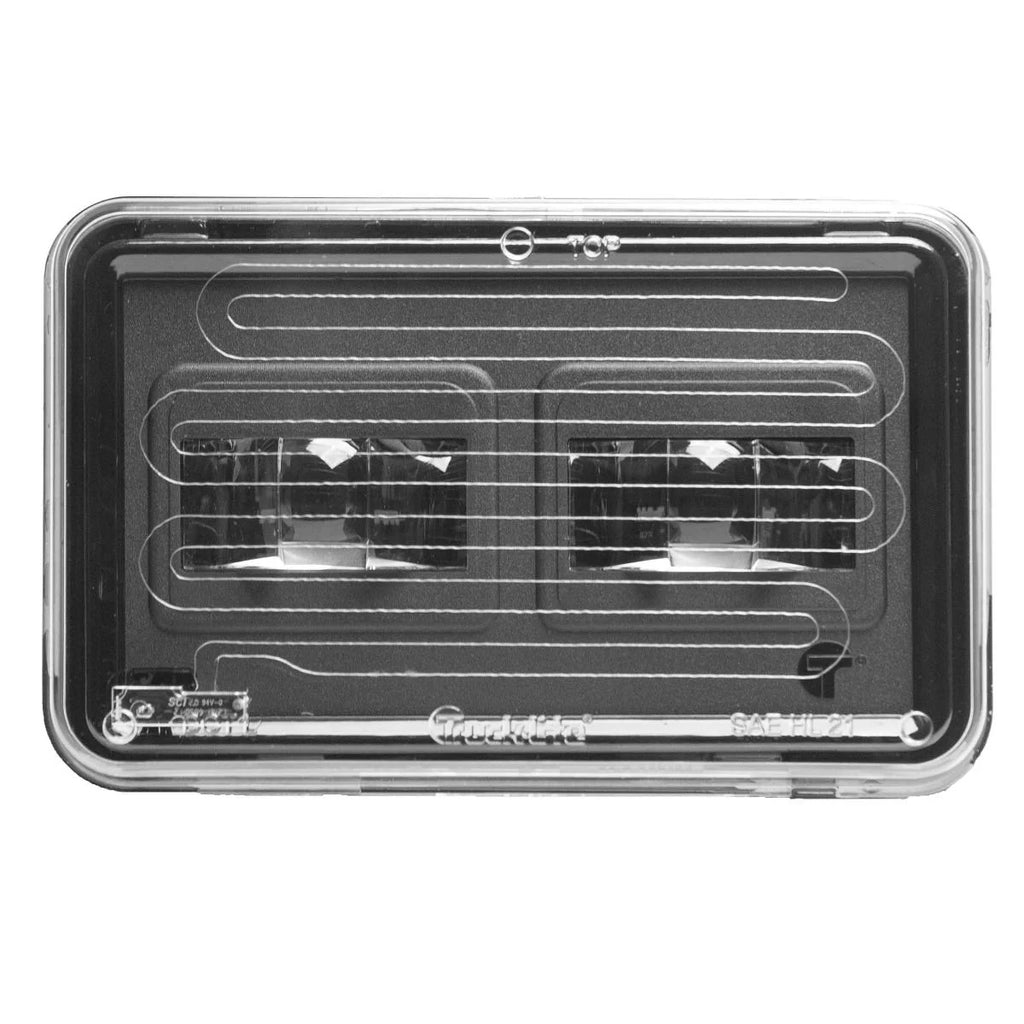 4 Inch X 6 Inch Rectangular 2 Diode Heated Low-Beam 37 Series LED Projector Headlight