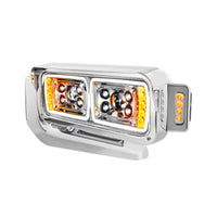 Peterbilt 379 10 High Power LED Chrome Projection Headlight Assembly (Driver or Passenger Side)