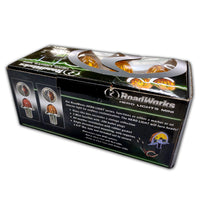 Roadworks 3/4" HERO MINI Watermelon LED Light (Amber Light & Amber Lens) 8Pk