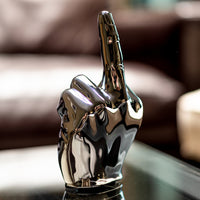 United Pacific - Chrome "Middle Finger" Hood Ornament (Various Colors)