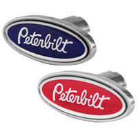 Delpann - Peterbilt Logo Oval Chrome Air Valve Knob