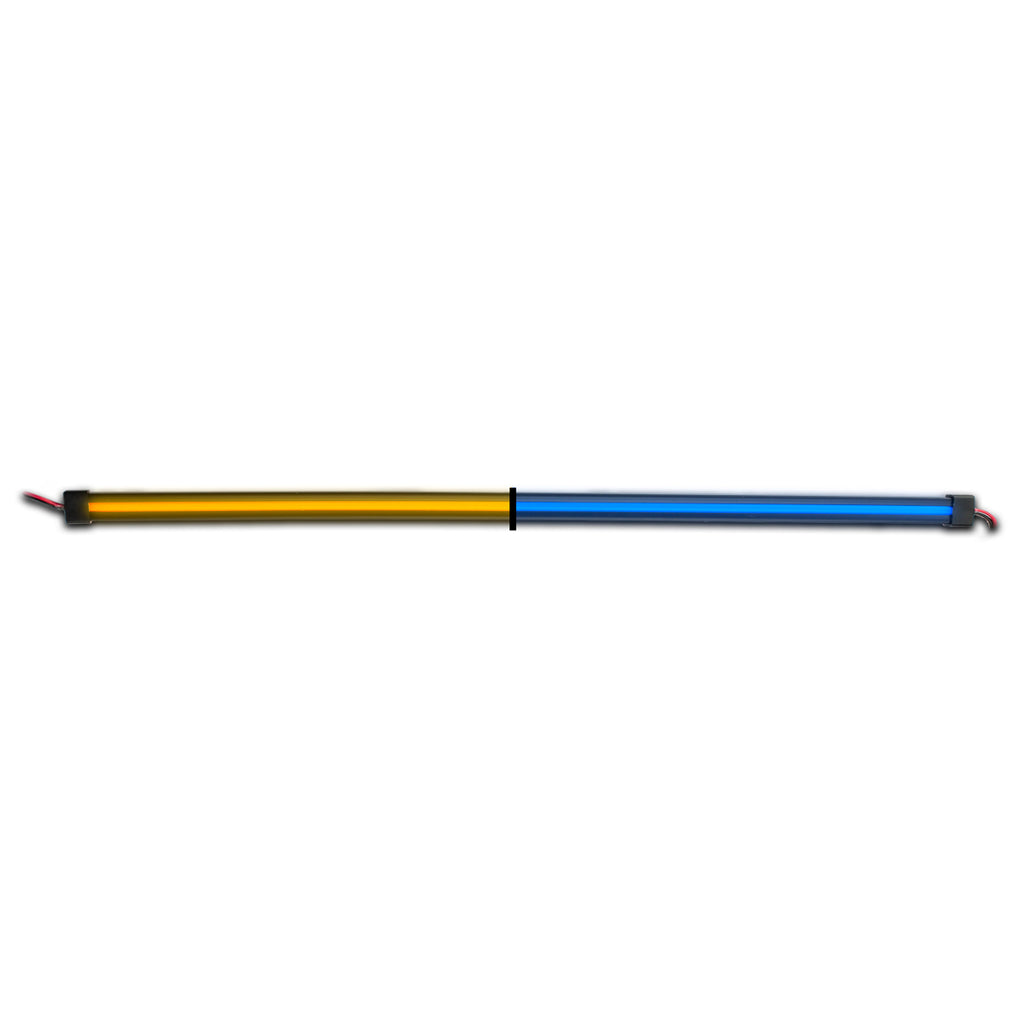 Trux - Dual Revolution 48" Clear Amber to Blue Aux. Center Glow LED Strip Light (240 Diodes)