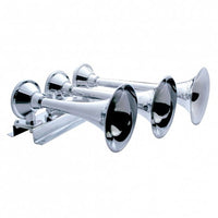 3 Trumpet Horizontal Chrome Train Horn (Left or Right)