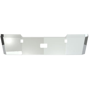 Western Star 5700XE 18" Chromed Steel Bumper with Tow Pin Holes