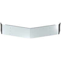 Valley Chrome - Peterbilt 589 Low Roof (2024-New), 12" Stainless Steel Drop Visor