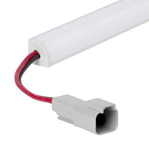 Maxxima - 24" Long 45 Degree Rigid White Linear Interior Strip Light