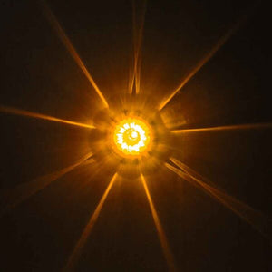 Amber Clearance & Marker Star-Burst Watermelon LED Light – 19 Diodes