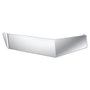 Panelite - Stainless Steel Peterbilt 589 Low Roof, V-Bottom 14"-11" OEM Replacement Visor