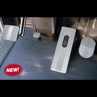 07'-Current Kenworth T700, T800 & W900 Pyramid (Fine Cut) Diamond Series Billet Pedals (Aluminum or Black Finish)