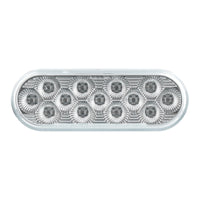 United Pacific - 13 LED 6" Oval Double Fury Light (Turn Signal) - Various Colors w Clear Lens
