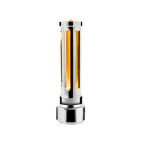 Thread-On Chrome or Matte Black Sonoma Style Gearshift Knob With LED 13/15/18 Speed Adapter (Various Colors)