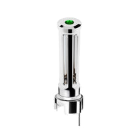 Thread-On Chrome or Matte Black Sonoma Style Gearshift Knob With LED 13/15/18 Speed Adapter (Various Colors)