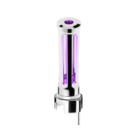 Thread-On Chrome or Matte Black Sonoma Style Gearshift Knob With LED 13/15/18 Speed Adapter (Various Colors)