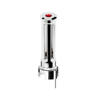 Thread-On Chrome or Matte Black Sonoma Style Gearshift Knob With LED 13/15/18 Speed Adapter (Various Colors)