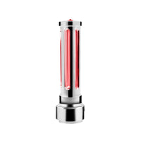 Thread-On Chrome or Matte Black Sonoma Style Gearshift Knob With LED 13/15/18 Speed Adapter (Various Colors)