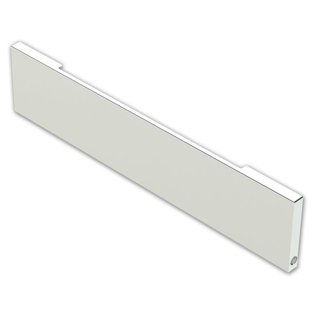 Universal Mount 20" Boxed End Blank 10GA Steel Chrome w No Visible Bolt Holes