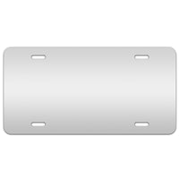 Hot Plates Co. - A-10 .025 Gauge White Aluminum License Plates (Airbrush Ready)