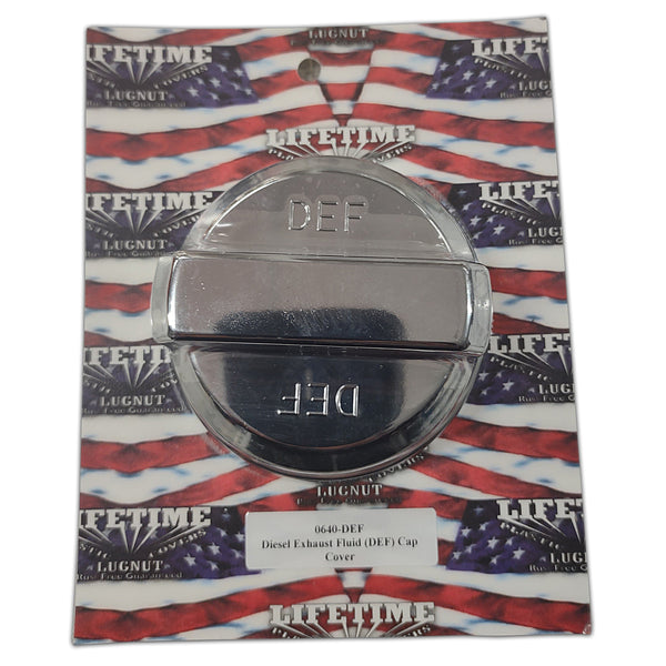 DEF Cap Cover by Lifetime Nut Covers - Freightliner Chrome Plastic