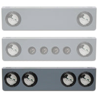 Roadworks 8" Rear Center Panels w Light Holes (Lights Not Included)