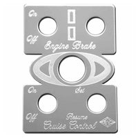 Rockwood Stainless Steel Engine Brake & Cruise Control Plate for Peterbilt 378/379