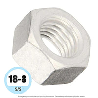 1/4"-20 Stainless Steel Finish Hex Nut 18-8