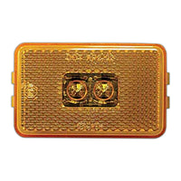 3" x 1.96" Amber or Red LED Marker/Clearance P2 Rectangular Reflex Light