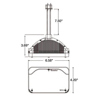4" x 6" Rectangle LED Low Beam Headlight