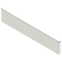 Peterbilt 365/388/389 18" Texas Square Rolled End Square 7Ga Steel Chrome Bumper w Bolt Holes