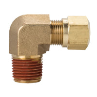 D.O.T. 1/4" Air to 1/8" Pipe Brake Fitting 90 Degree Male Elbow