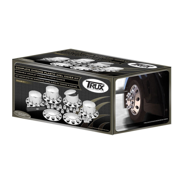 パーツ hatsu Trux - Complete Chrome ABS Plastic Axle & Nut Cover Kit (2 Front