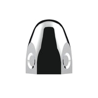 United Pacific - 1-1/2" X 2" Chrome Steel Bullet Nut Cover (Individual or 10 Pack)