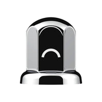 33mm X 2" Chrome Steel Standard Nut Cover w Flange Individual or 50 Pack (Chrome, Amber, Red or Blue)