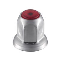 33mm X 2" Chrome Steel Standard Nut Cover w Flange Individual or 50 Pack (Chrome, Amber, Red or Blue)