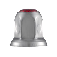 33mm X 2" Chrome Steel Standard Nut Cover w Flange Individual or 50 Pack (Chrome, Amber, Red or Blue)