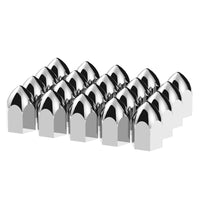 1-1/2" X 2-3/4" Chrome Plastic Bullet Nut Covers - Push-On (Individual, 20 Pack or 60 Pack)