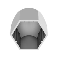 1-1/2" X 2-3/4" Chrome Plastic Bullet Nut Covers - Push-On (Individual, 20 Pack or 60 Pack)