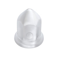 United Pacific - 33mm X 2-3/8" Chrome Steel Pointed Nut Cover w Flange